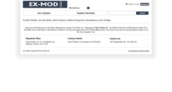 Desktop Screenshot of ex-mod-miscellaneous.com