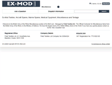Tablet Screenshot of ex-mod-miscellaneous.com